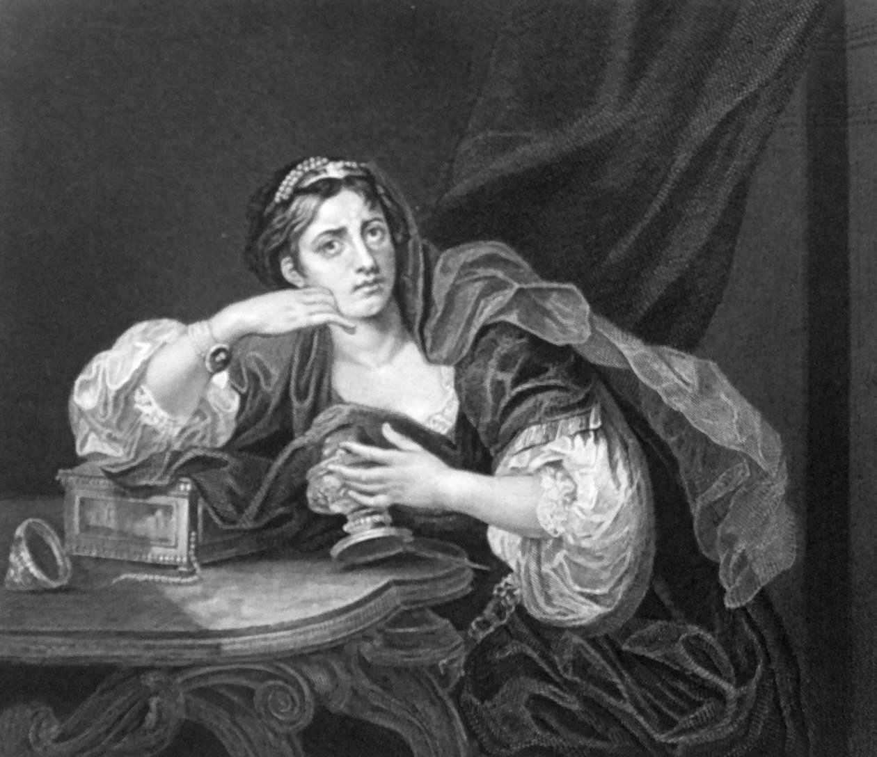 Sigismonda med sin mans hjärta av William Hogarth