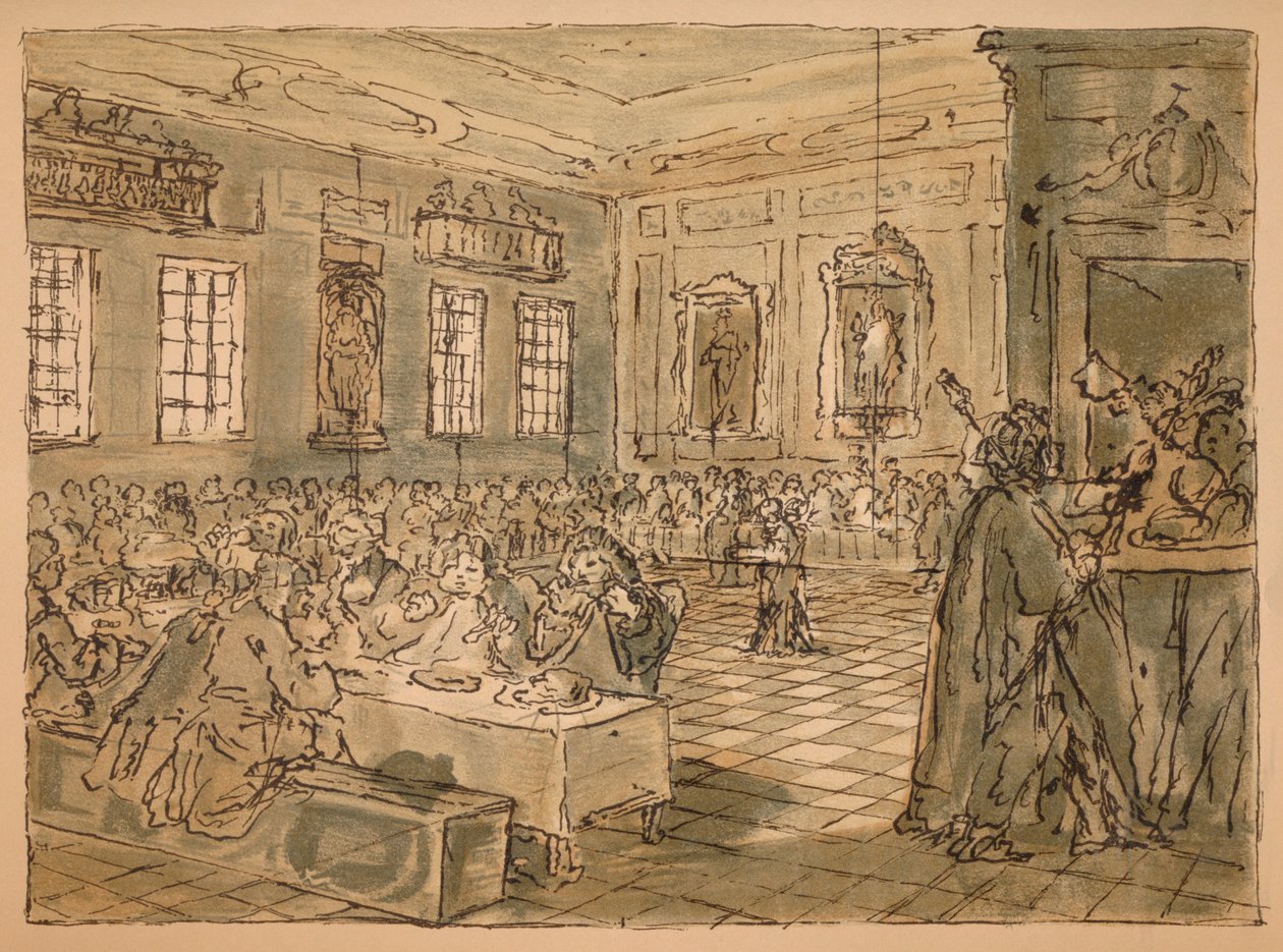 Skiss för industri och sysslolöshet - tavla VIII, 1747 av William Hogarth