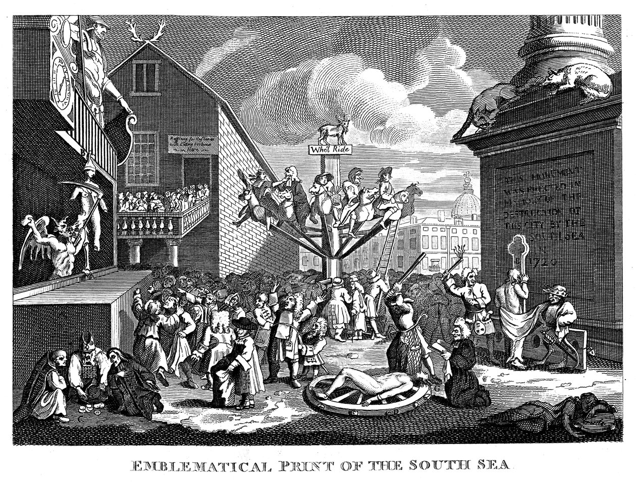 Söderhavsbubblan, 1721 av William Hogarth