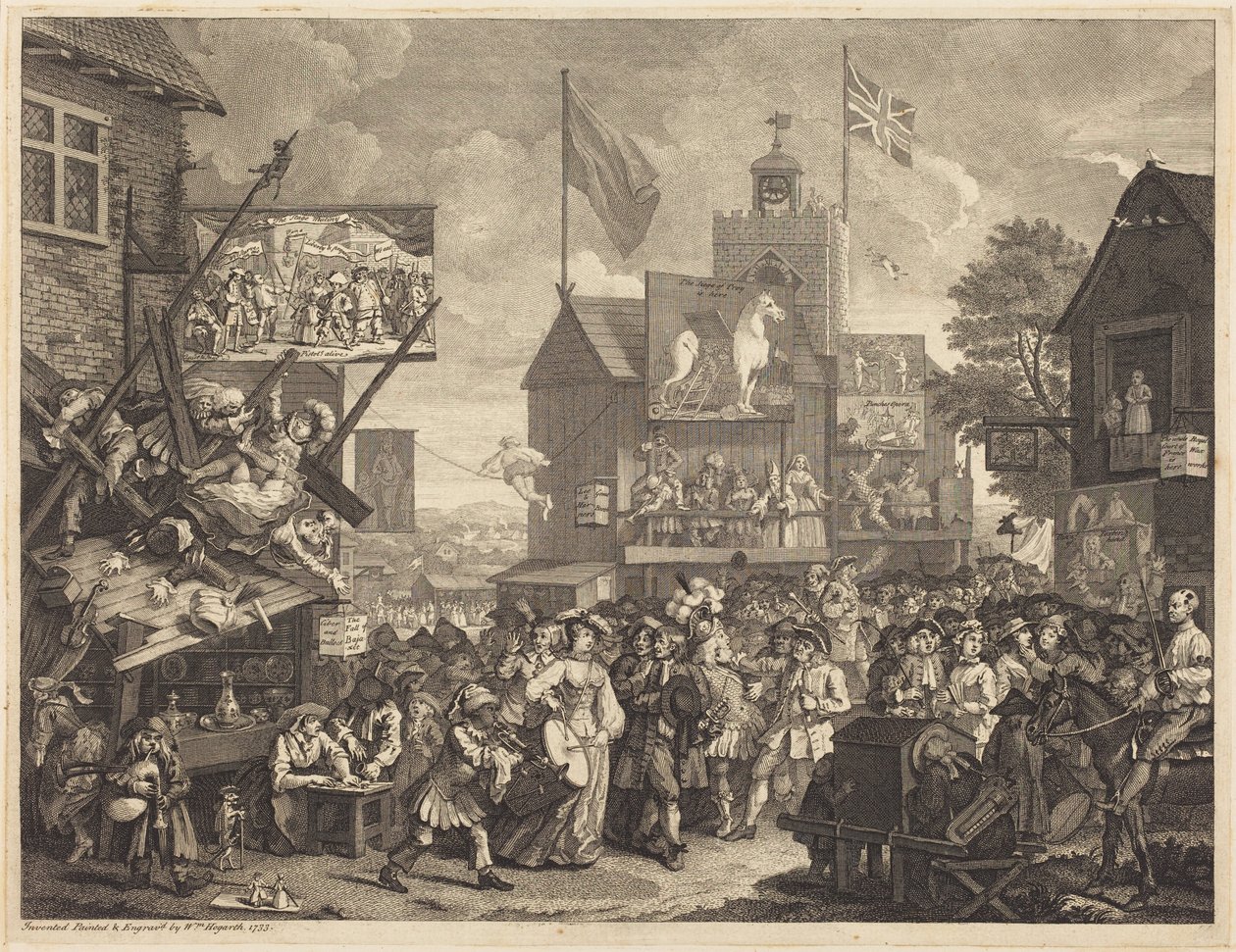 Southwark-marknaden av William Hogarth