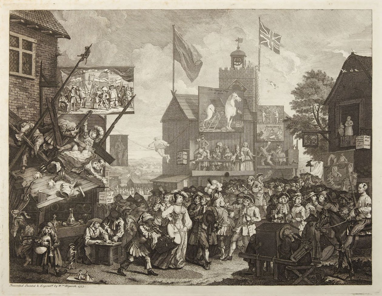 Southwarkmarknaden av William Hogarth