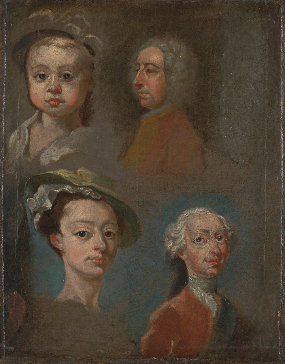 Studier av huvuden av William Hogarth