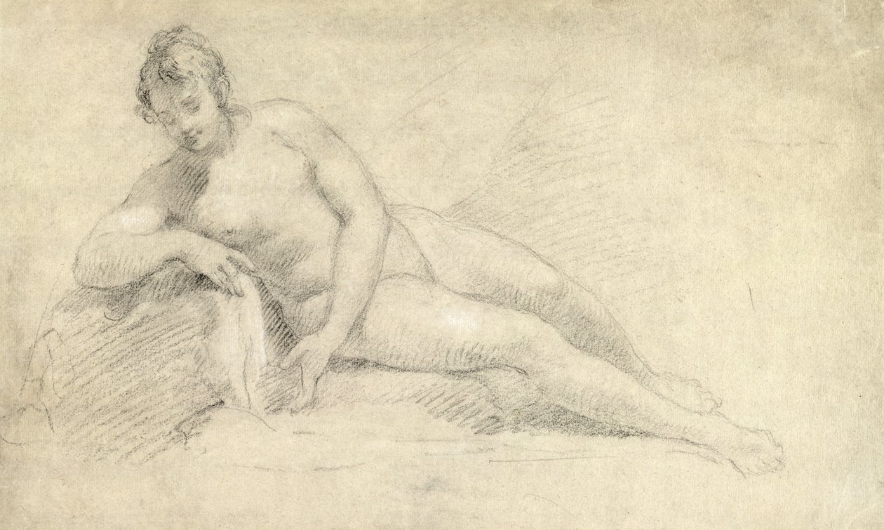 Studie av en kvinnlig naken av William Hogarth