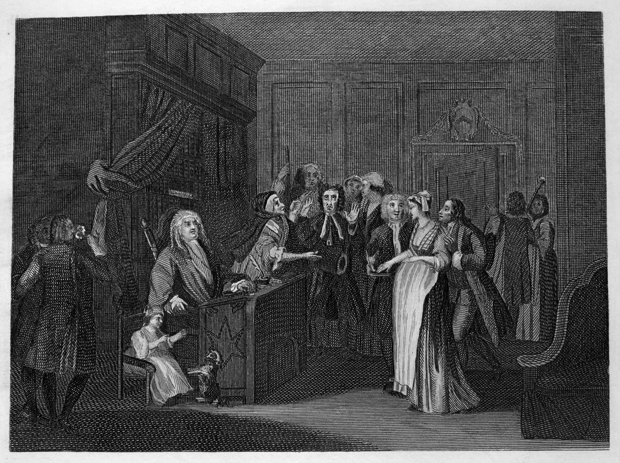 Svära ett barn av William Hogarth