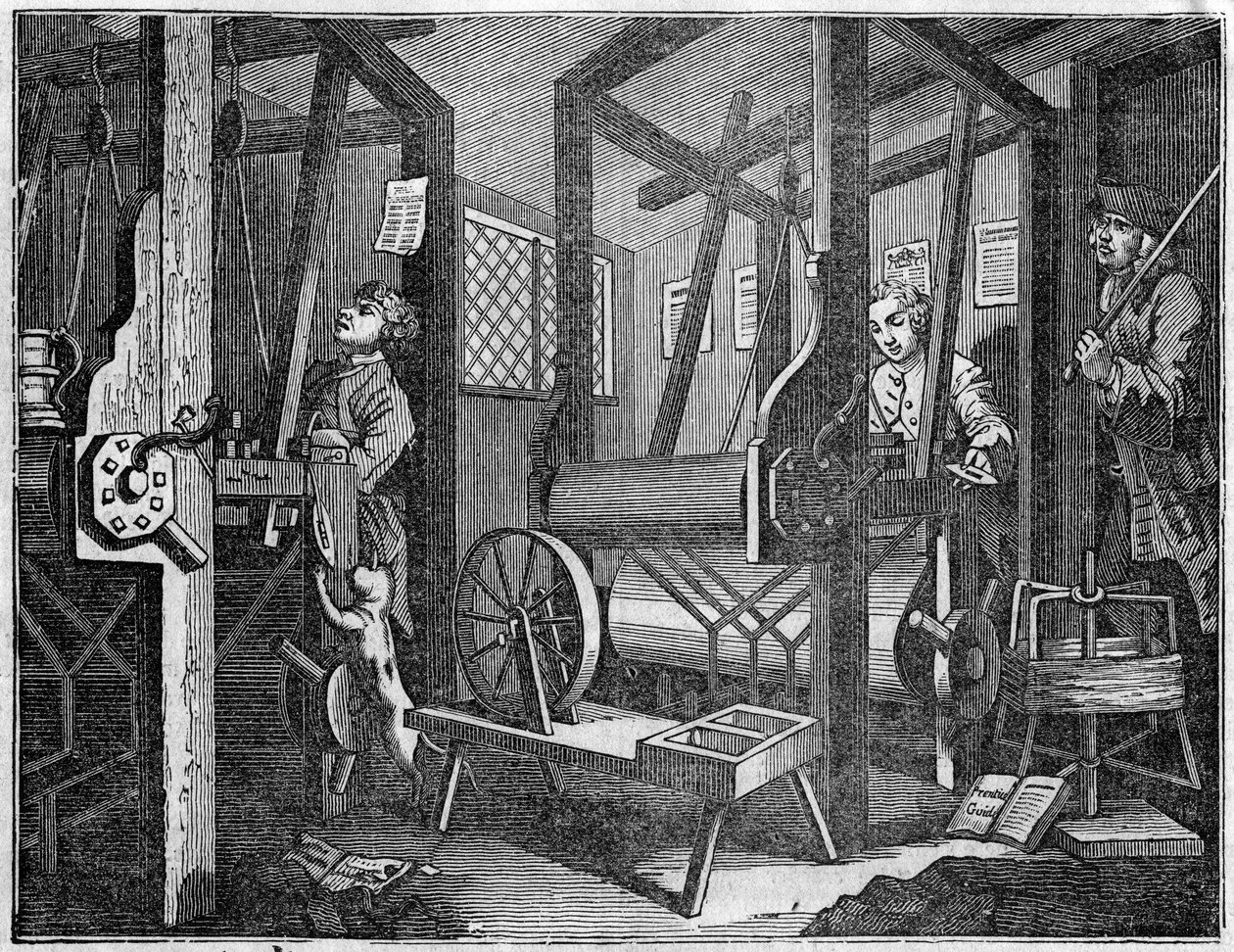 TEXTILFABRIK av William Hogarth