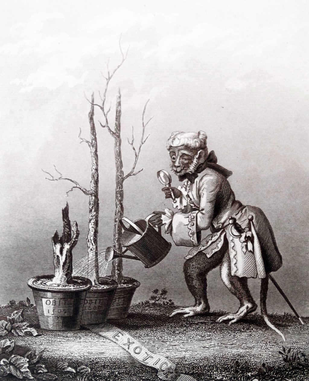 Tail Piece till konstnärens katalog av William Hogarth