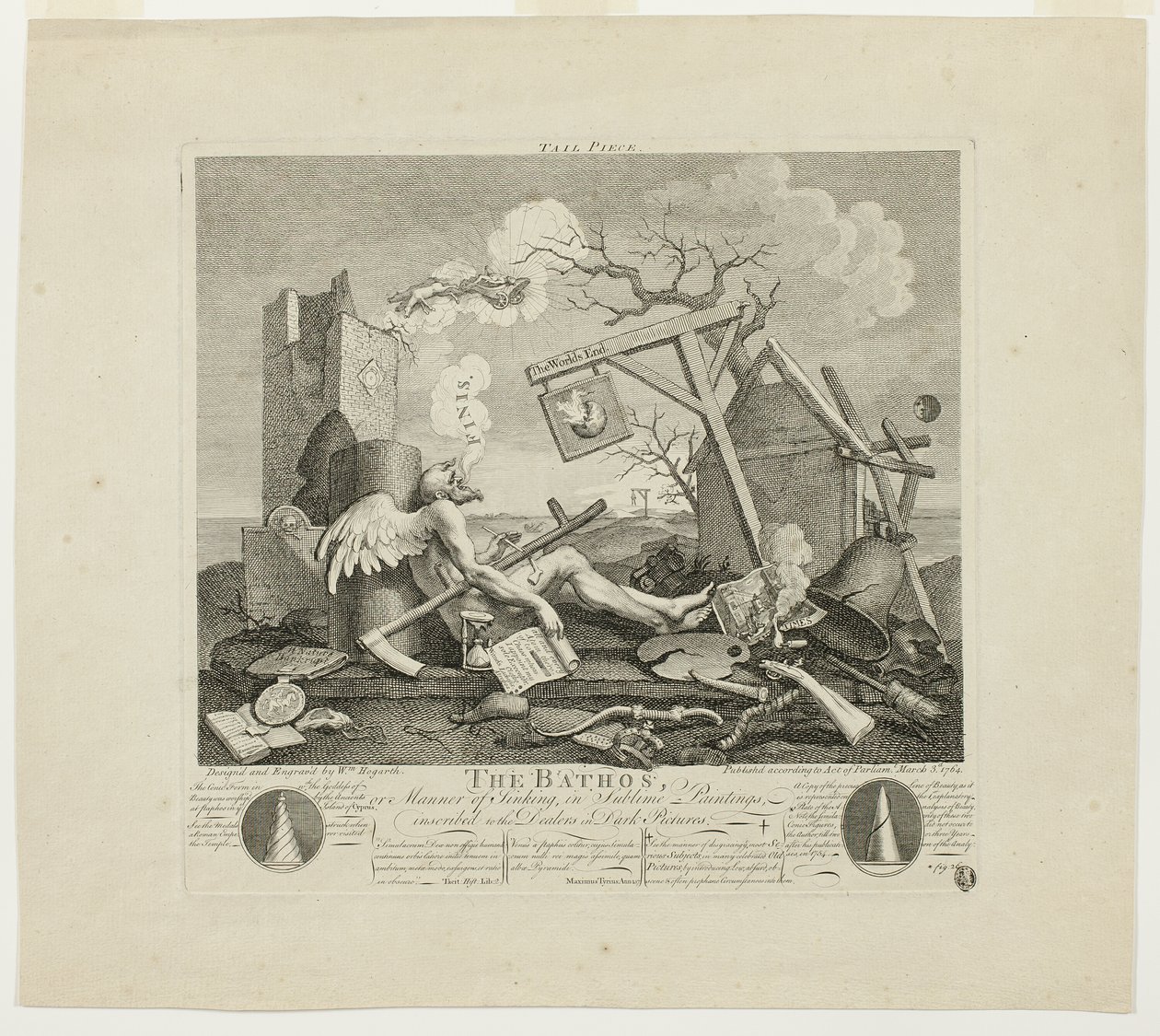 Stjärtstycke, eller Bathos av William Hogarth