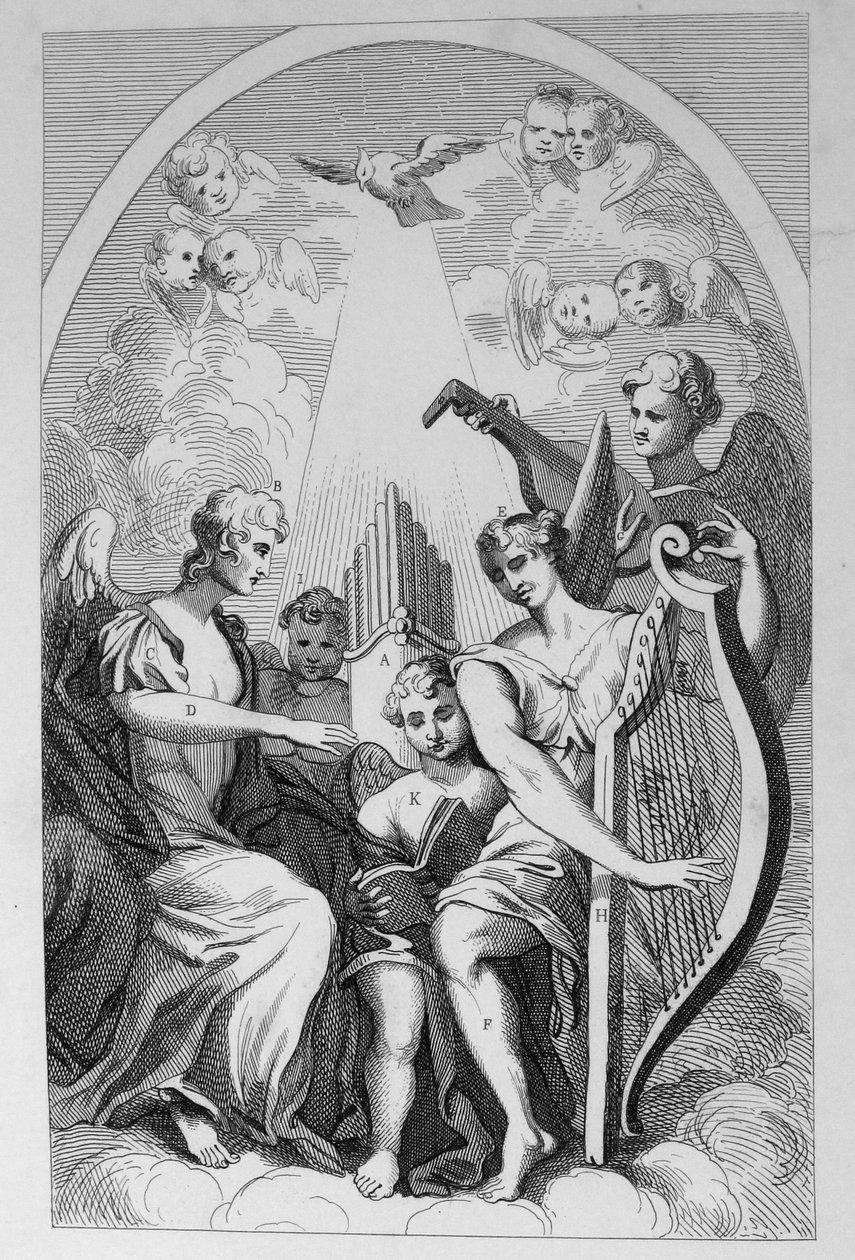 Altarstycket av St Clements Danes, Strand av William Hogarth