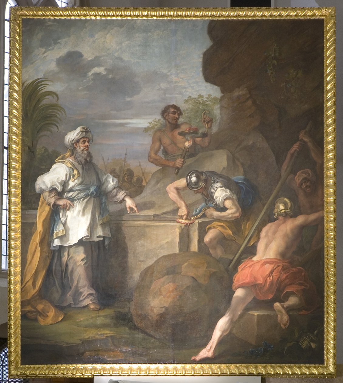 Altartavlan av St Mary Redcliffe (vänster panel) av William Hogarth