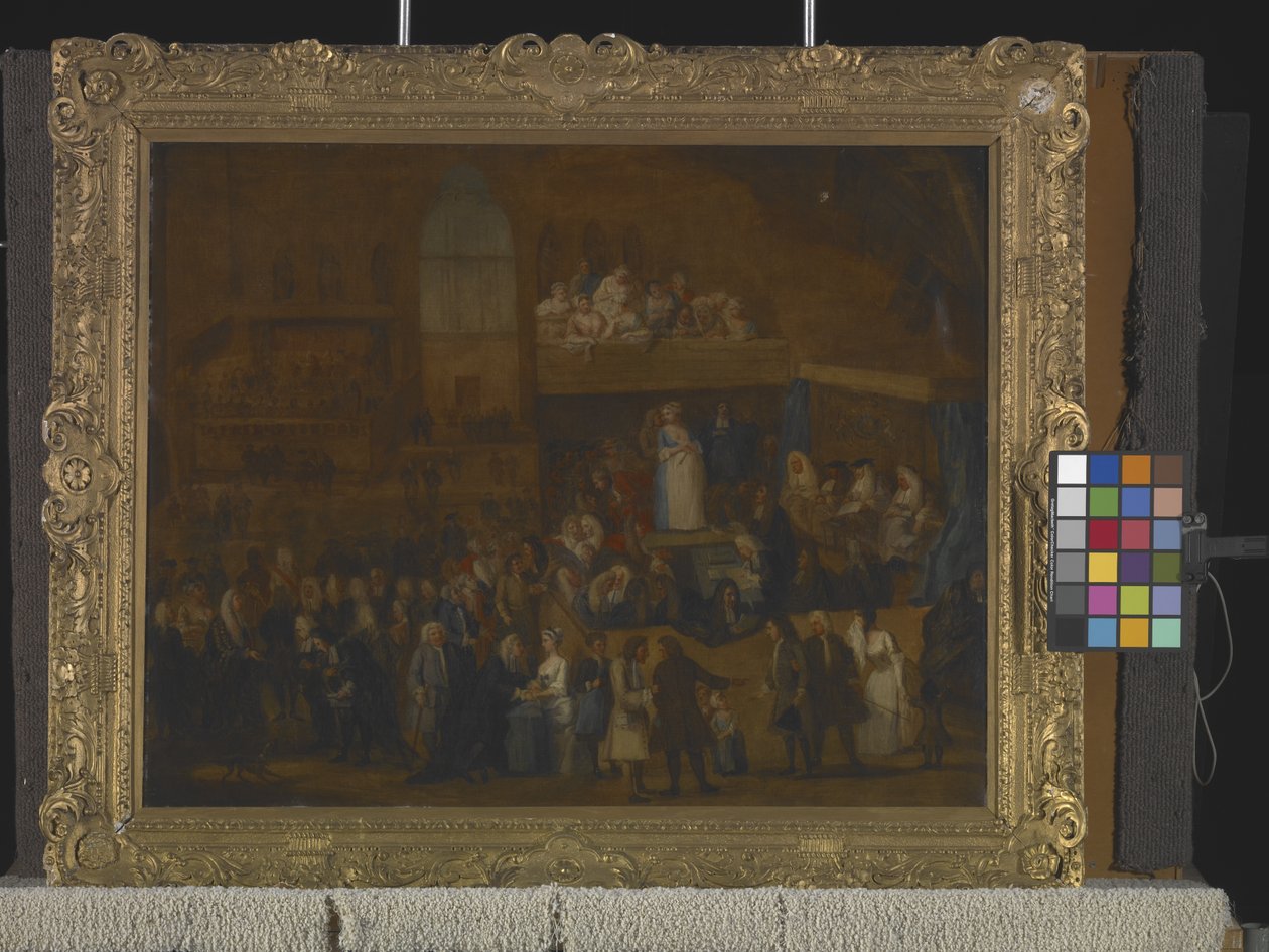 The Assizes Of Westminster Hall (olja på duk) av William Hogarth