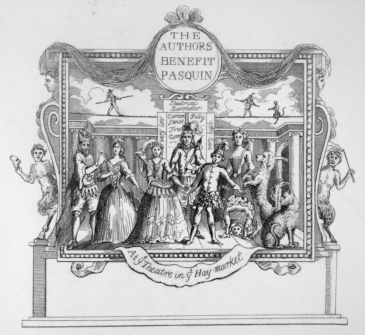 Författarna Pasquin av William Hogarth