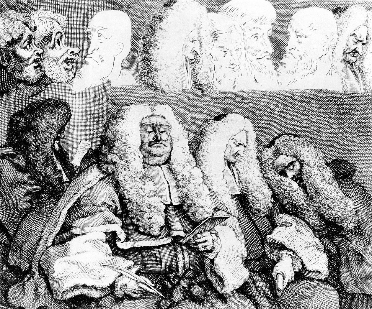 Bänken, 1758. av William Hogarth