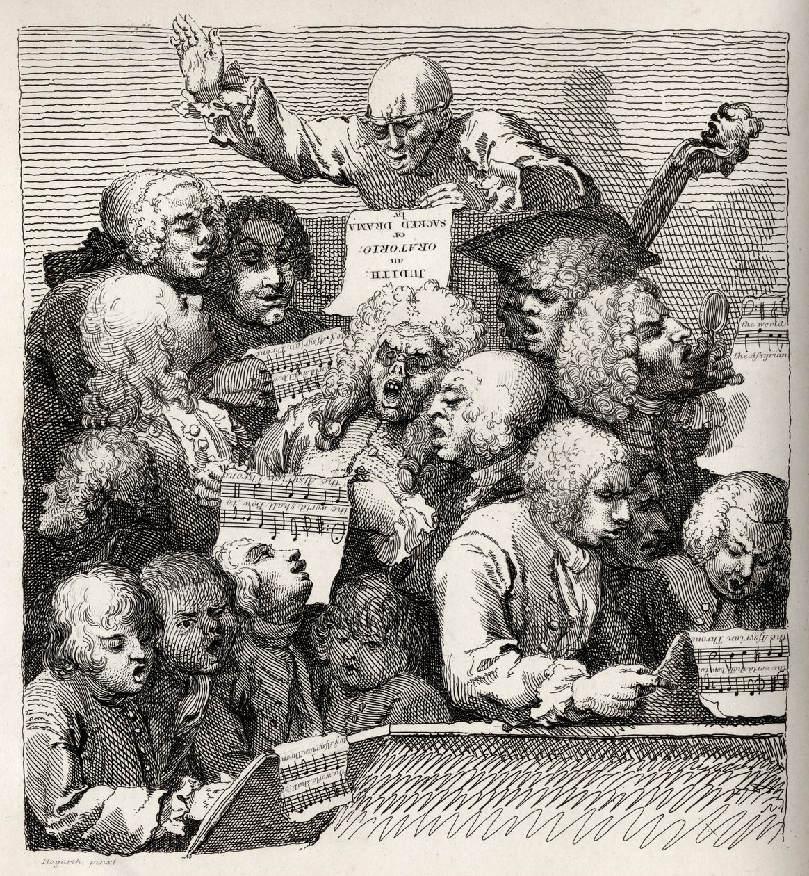The Chorus, ur "The Works of William Hogarth", publicerad 1833 av William Hogarth
