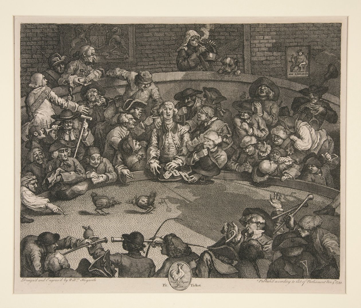 Tuppkampen av William Hogarth