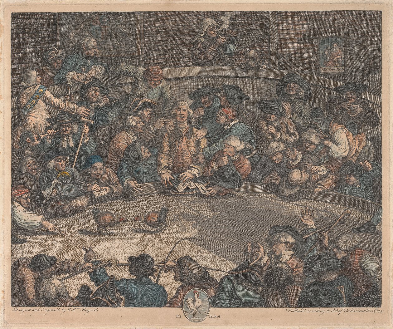 Royal Sport, Pit Ticket av William Hogarth
