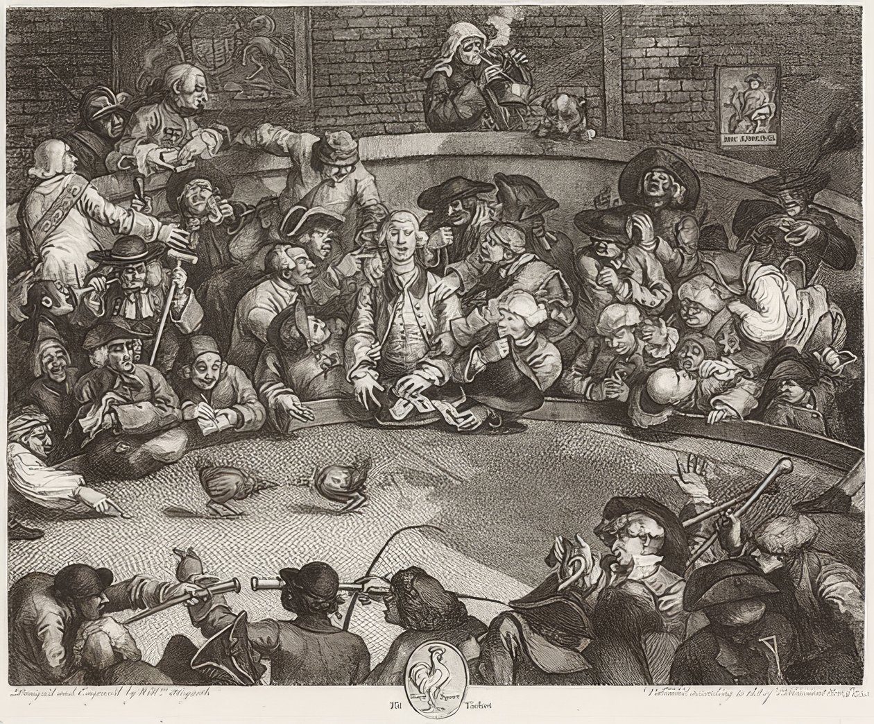 The Cockpit / Der Hahnenkampfplatz. 1759 av William Hogarth
