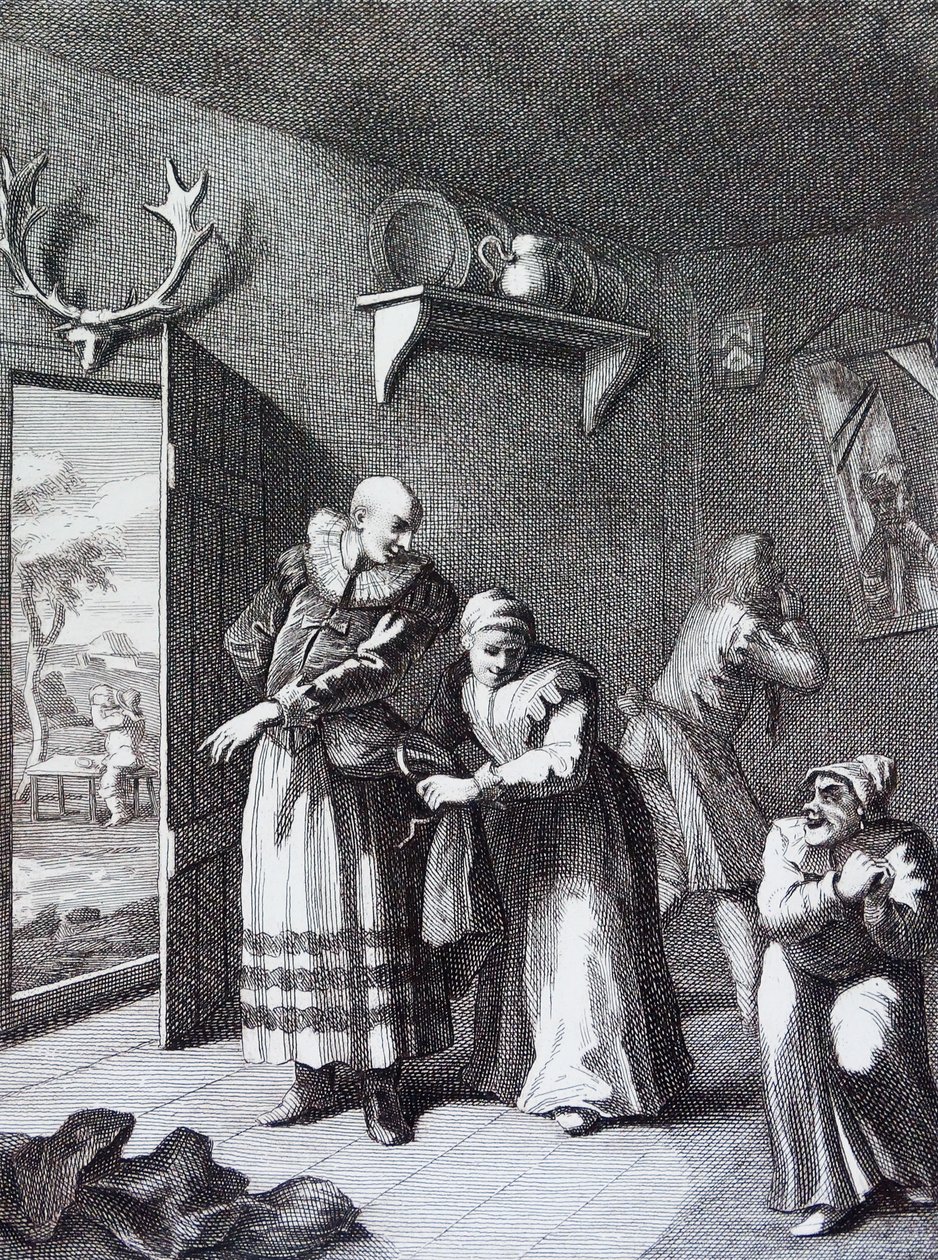 Curaten och barberaren förklär sig för att transportera hem Don Quijote. av William Hogarth av William Hogarth