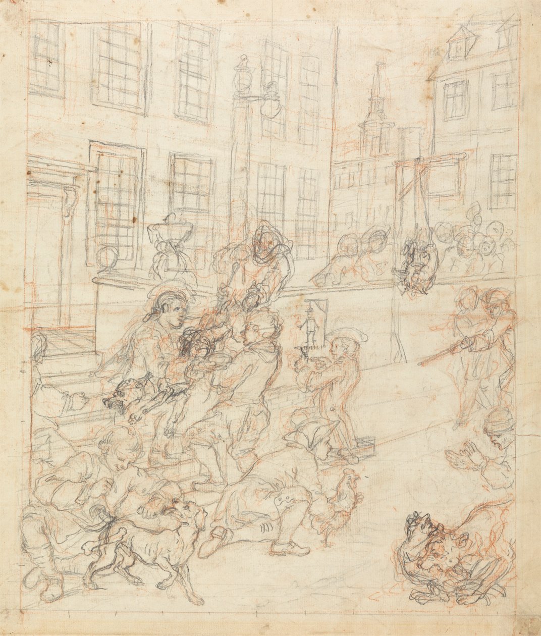 Det första steget i grymhet av William Hogarth