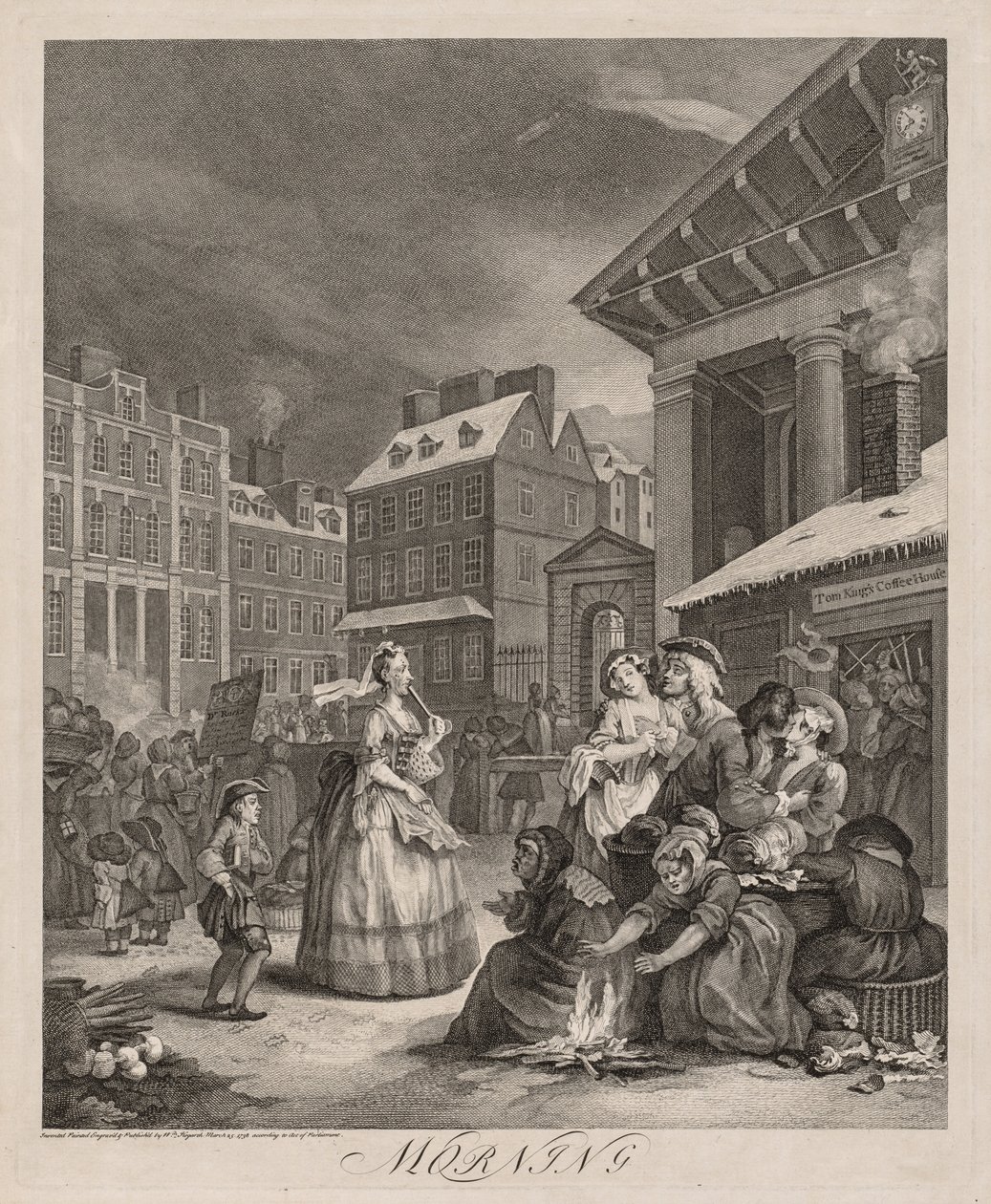 De fyra tiderna på dagen, 1738. av William Hogarth
