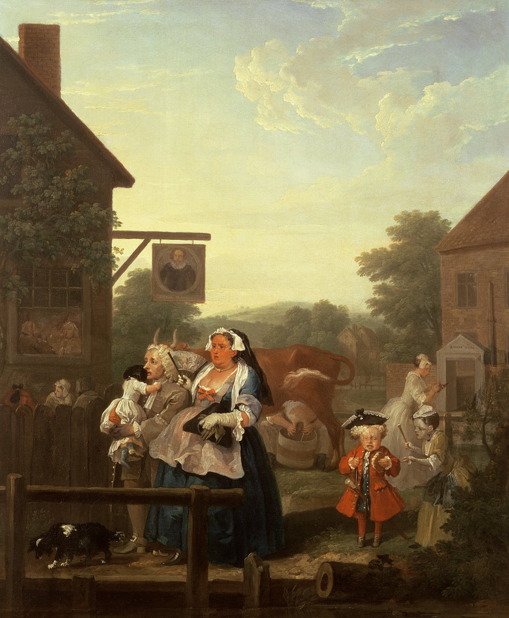De fyra tiderna på dagen: Kväll, 1736 av William Hogarth