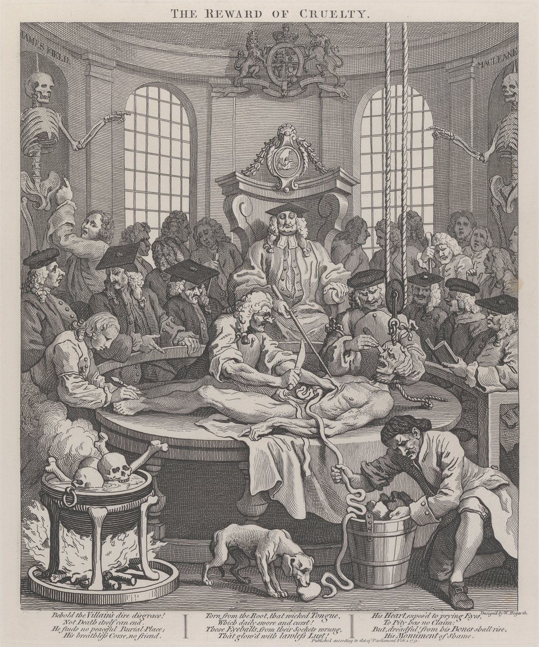 Grymhetens fjärde steg: Grymhetens belöning av William Hogarth