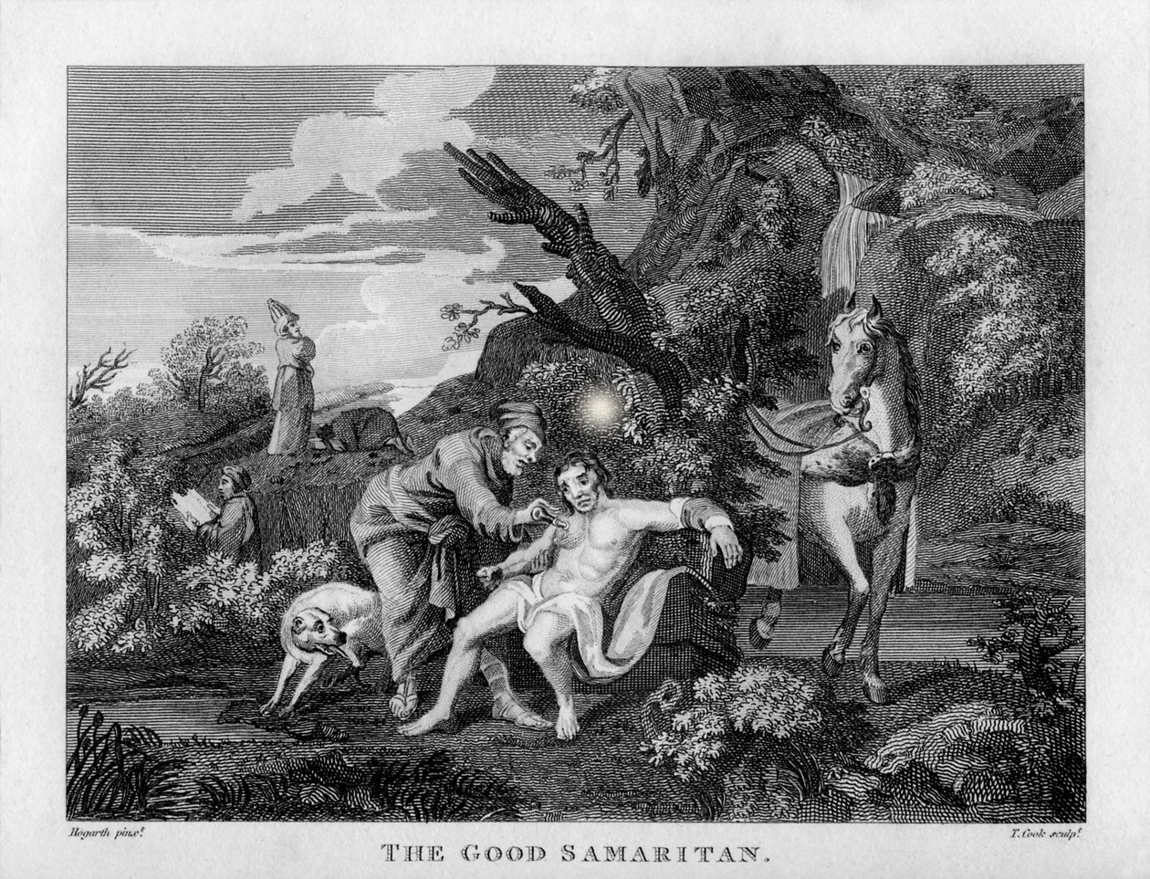 Den barmhärtige samariten av William Hogarth av William Hogarth