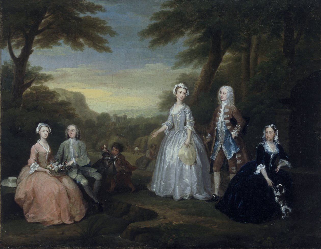 Familjen Jones konversationsföremål av William Hogarth