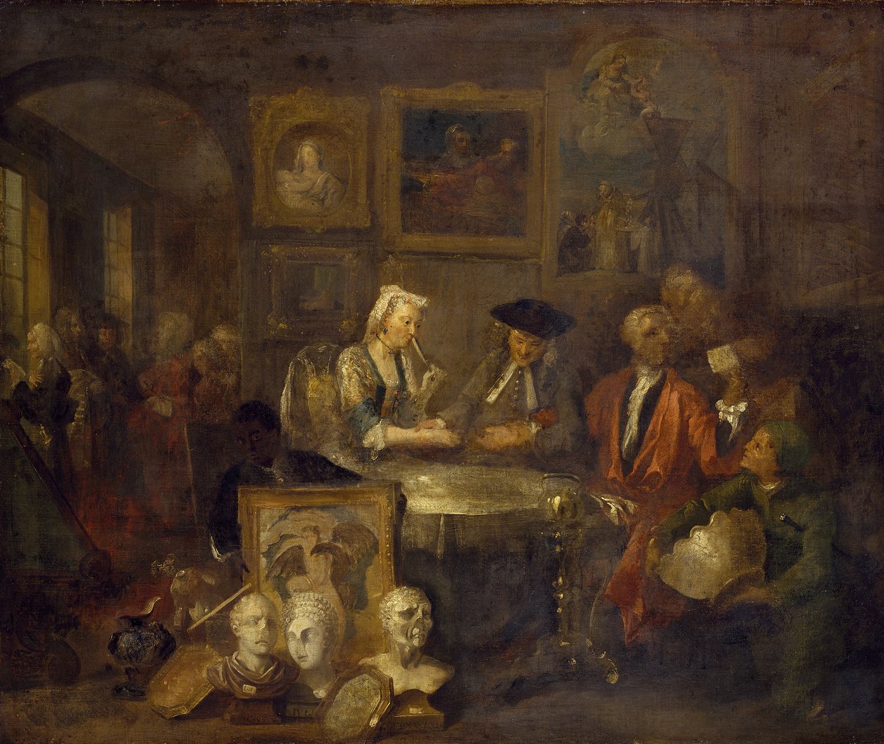 Äktenskapskontraktet, 1743 av William Hogarth