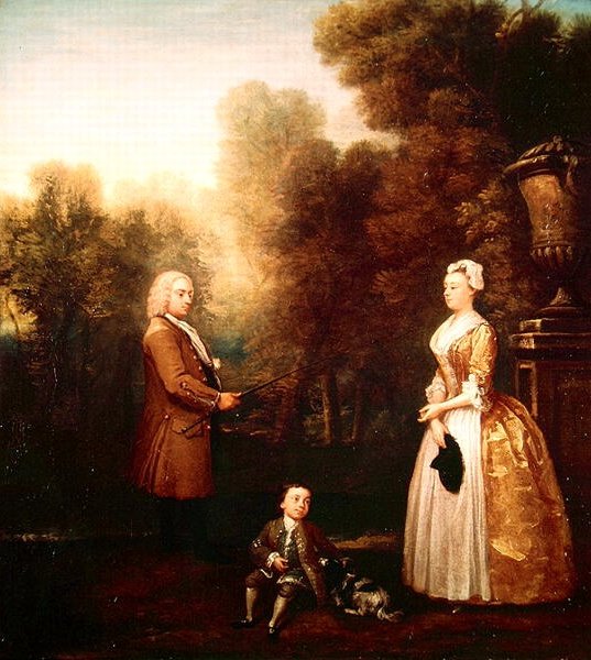 Familjen Pascall (olja på duk) av William Hogarth