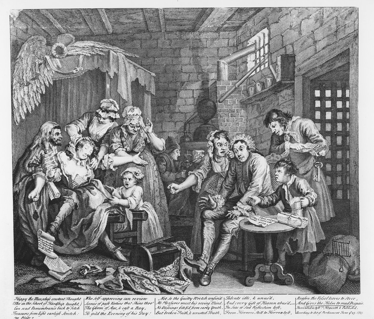 The Rake in Prison, skylt VII, från 