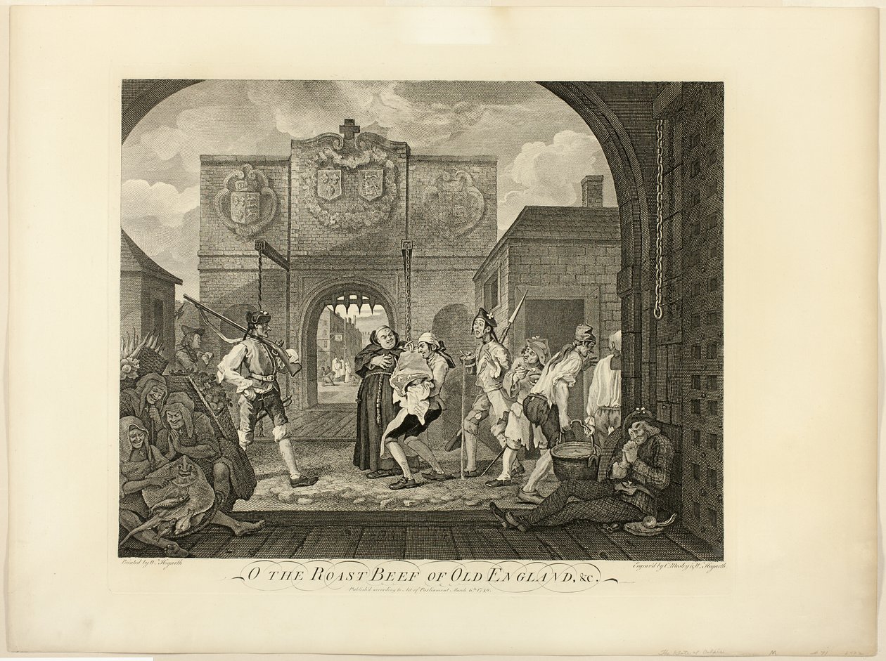 Rostbiff från Gamla England av William Hogarth