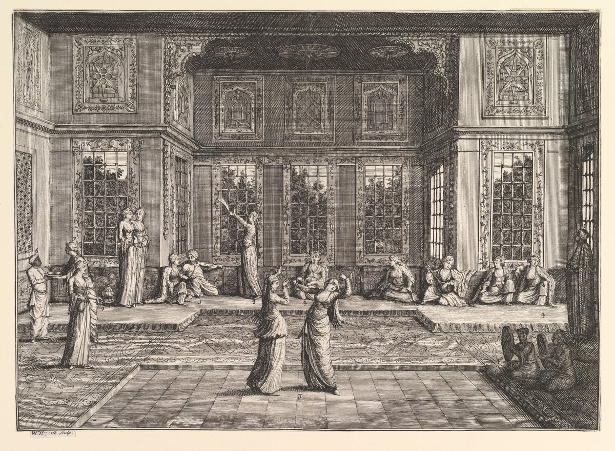 Seraglio Aubry de La Mottrayes reser genom Europa, Asien och in i en del av ..., 1723-24. av William Hogarth