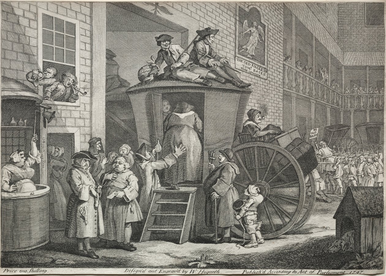 Coachen, 1747. av William Hogarth
