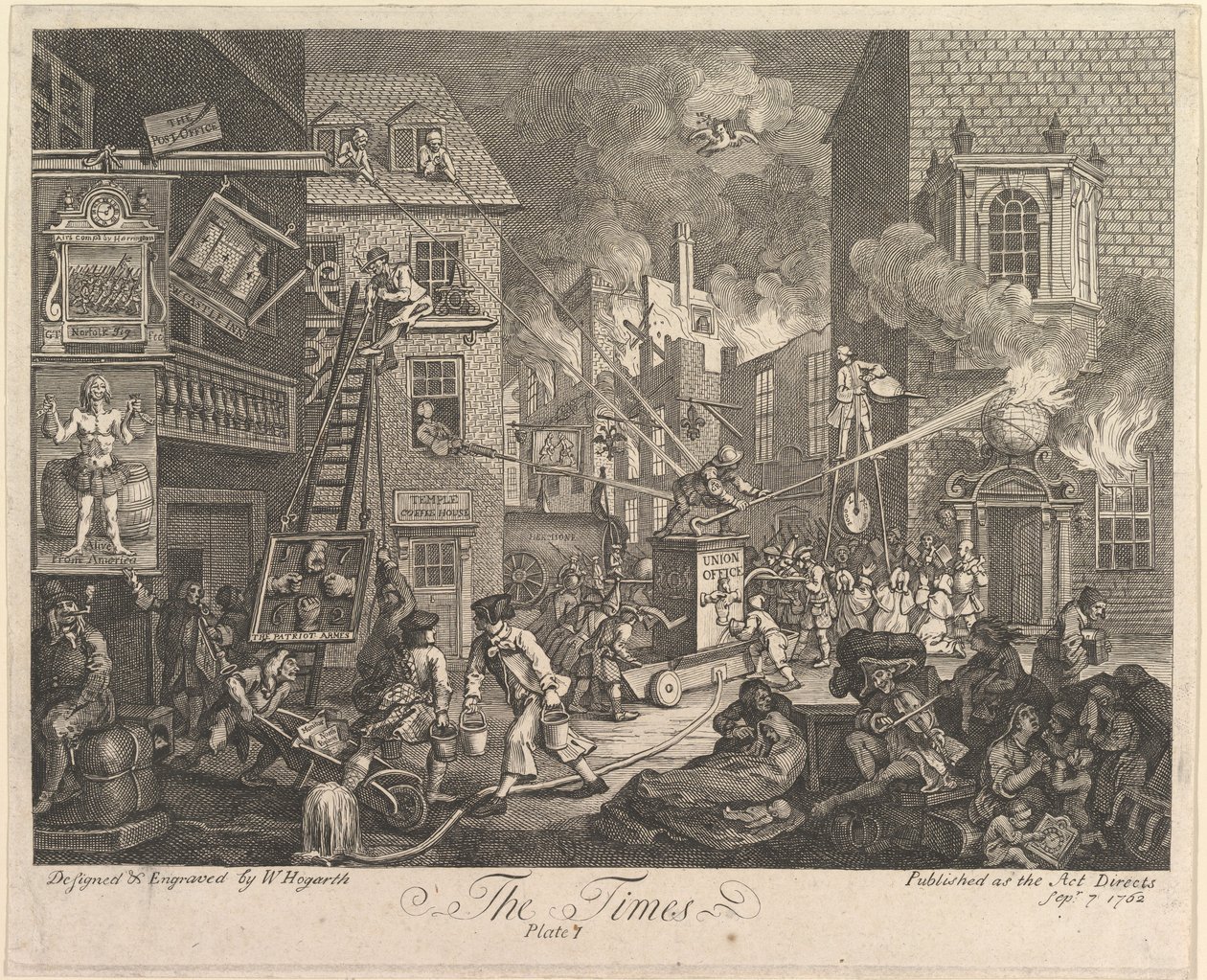 The Times, plansch 1 av William Hogarth