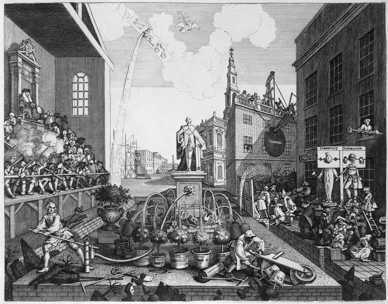 The Times, tavla II av William Hogarth