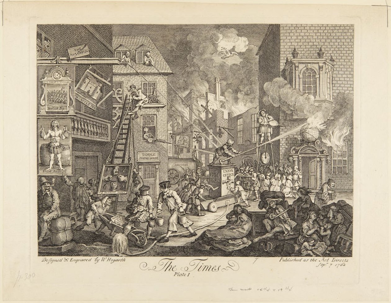 The Times: plansch I av William Hogarth