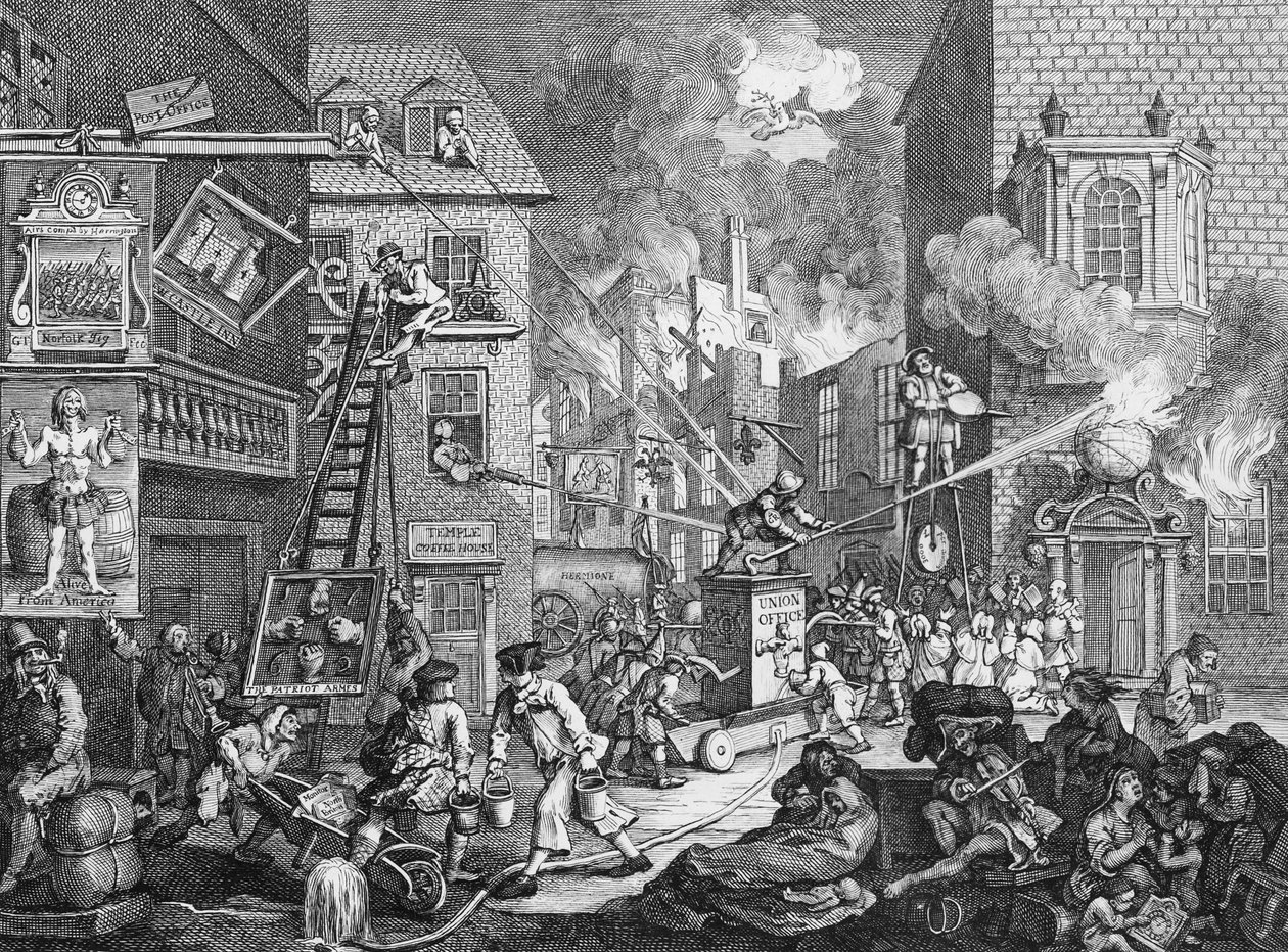 The Times, Plate I, 1762 swed av William Hogarth