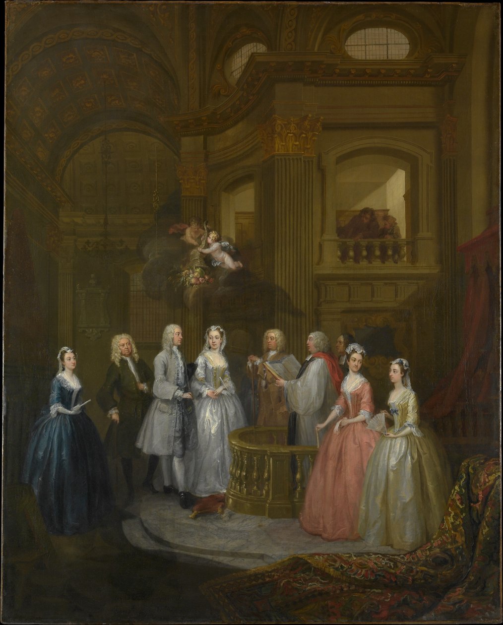 Bröllopet mellan Stephen Beckingham och Mary Cox av William Hogarth