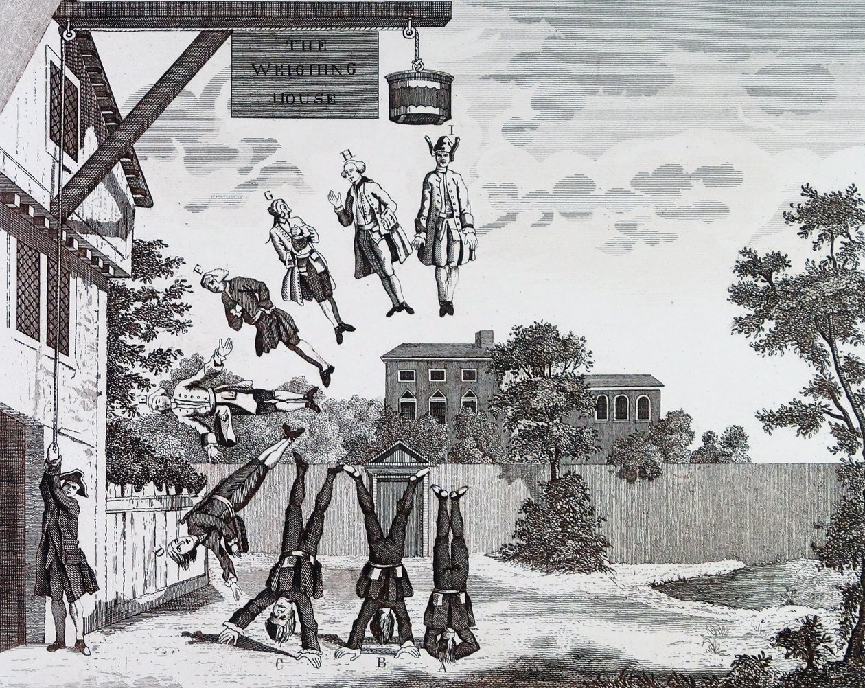 Väghuset. (absolut gravitation) av William Hogarth av William Hogarth