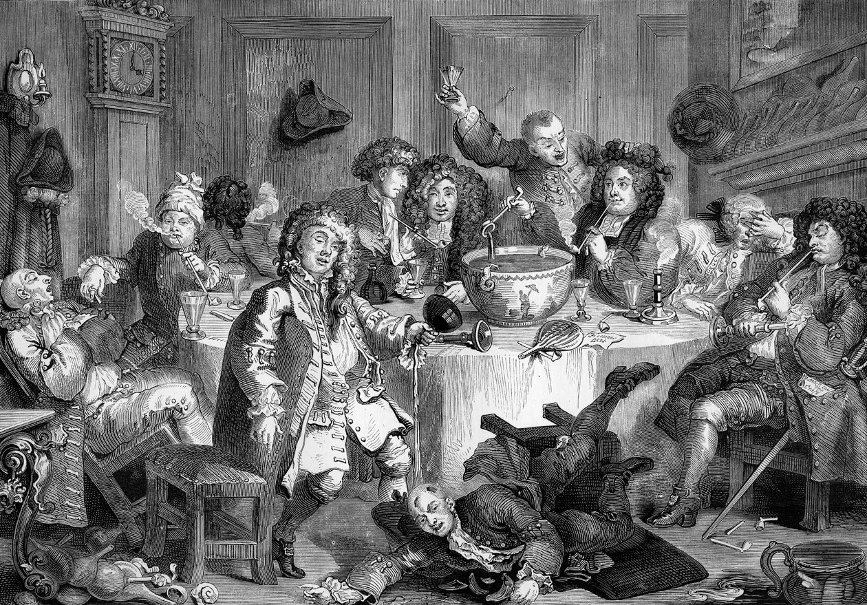 Midnattssamtalet av William Hogarth av William Hogarth