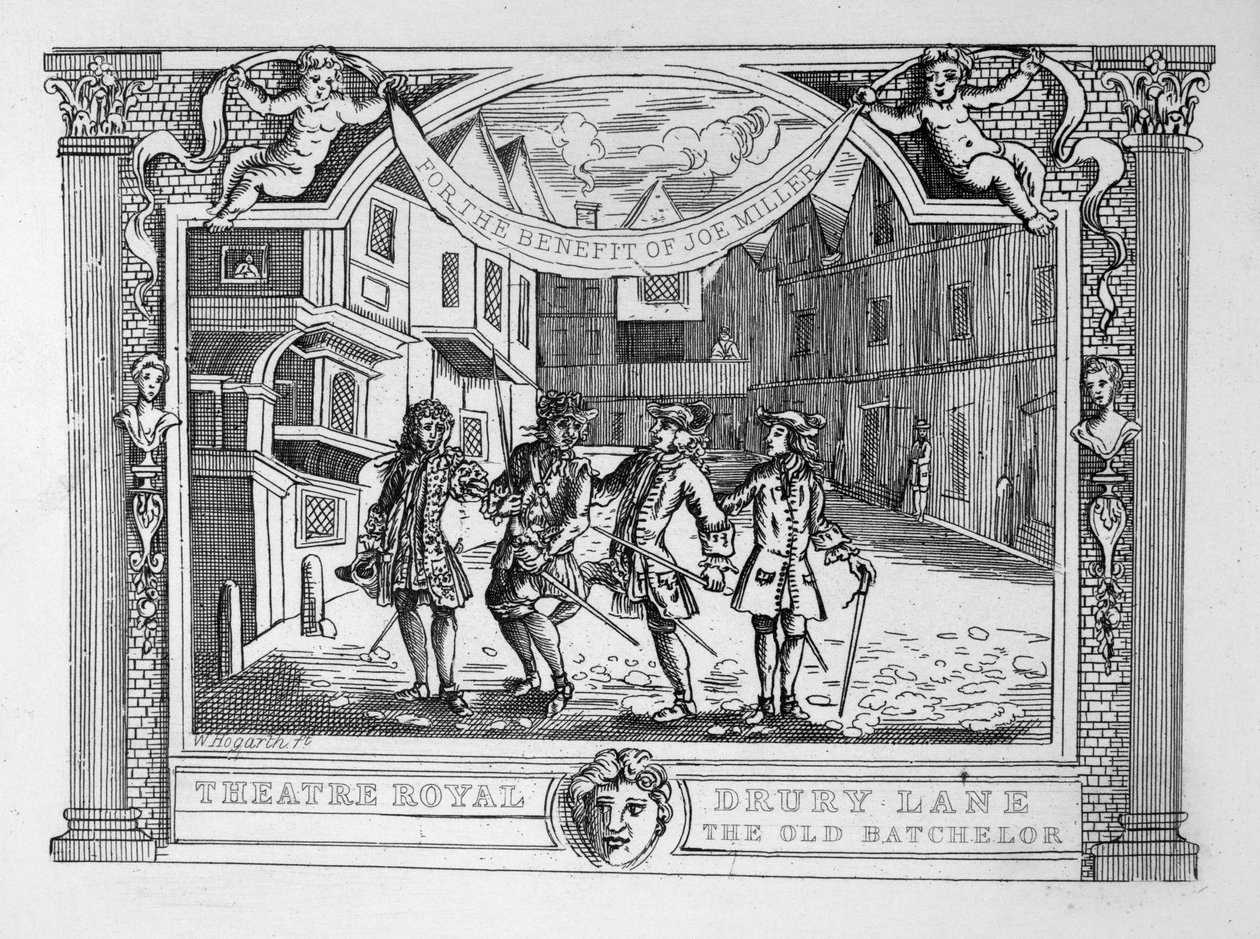 Theatre Royal, Drury Lane The Old Bachelor av William Hogarth