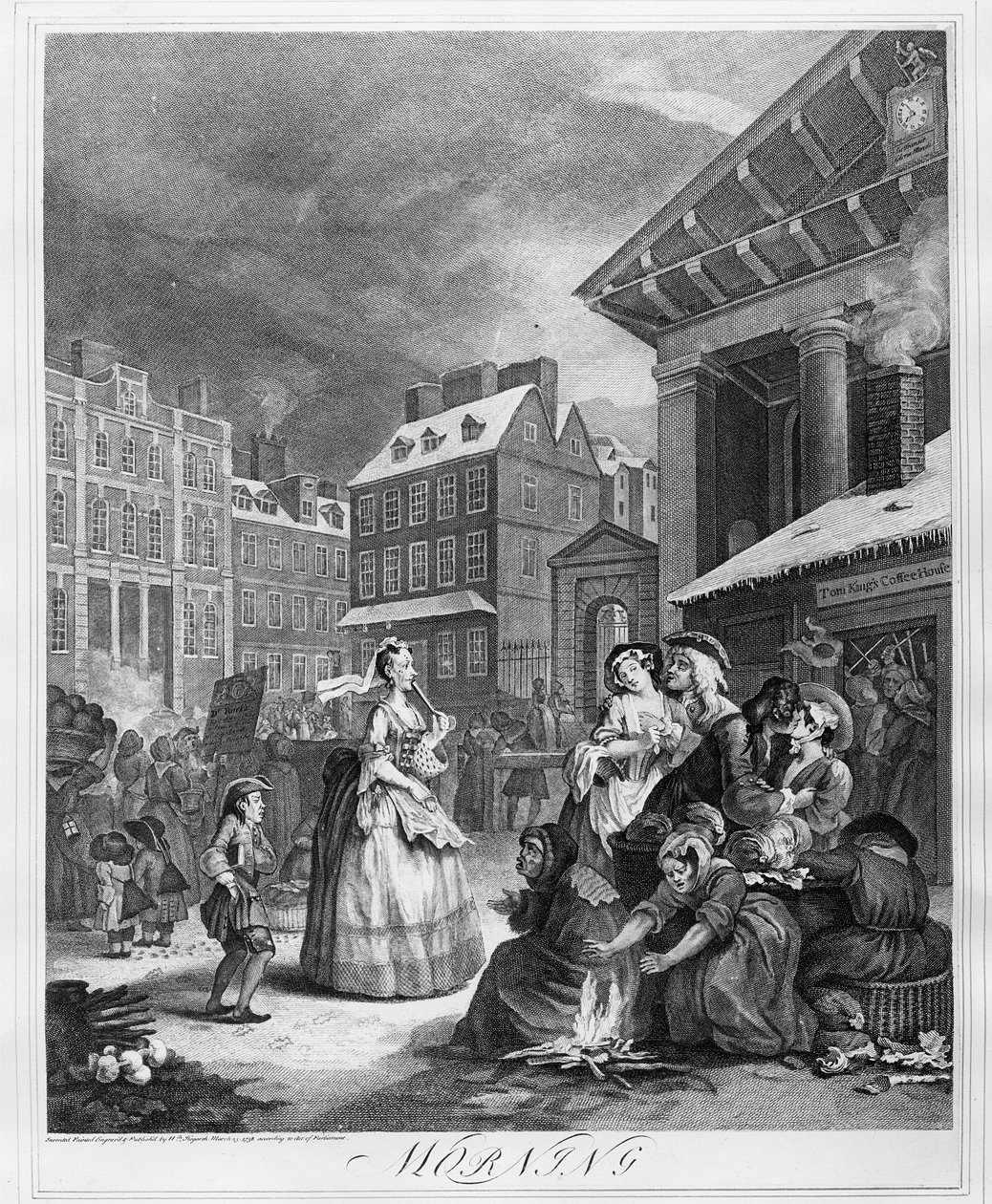 Tider på dagen, morgon av William Hogarth