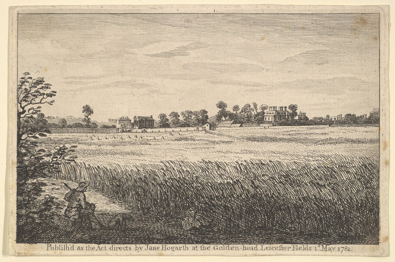 Utsikt över Ranbys House, 1 maj 1781. av William Hogarth
