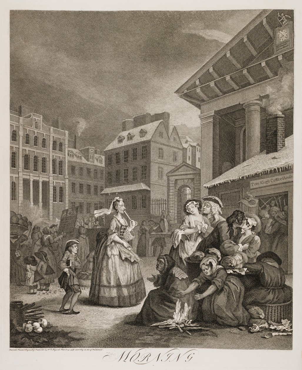 en: Fyra tider på dygnet: Morgon av William Hogarth