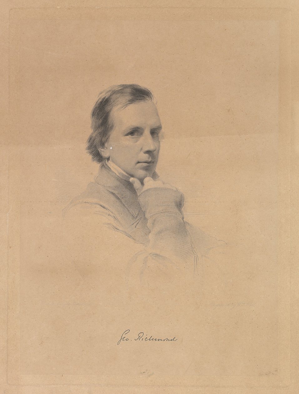 George Richmond - Självporträtt, 1850-70. av William Holl