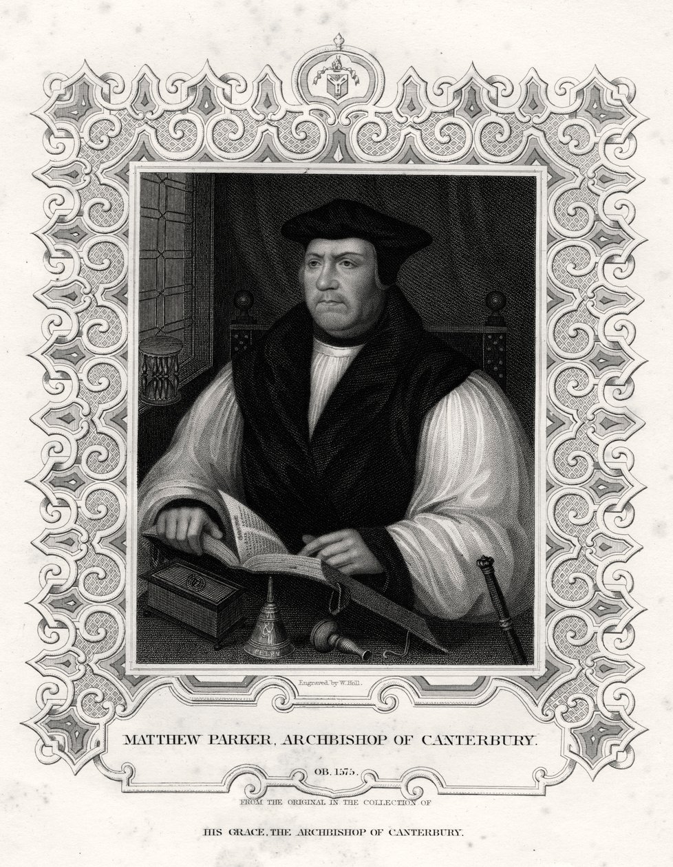 Matthew Parker, ärkebiskop av Canterbury, 1800-talet av William Holl