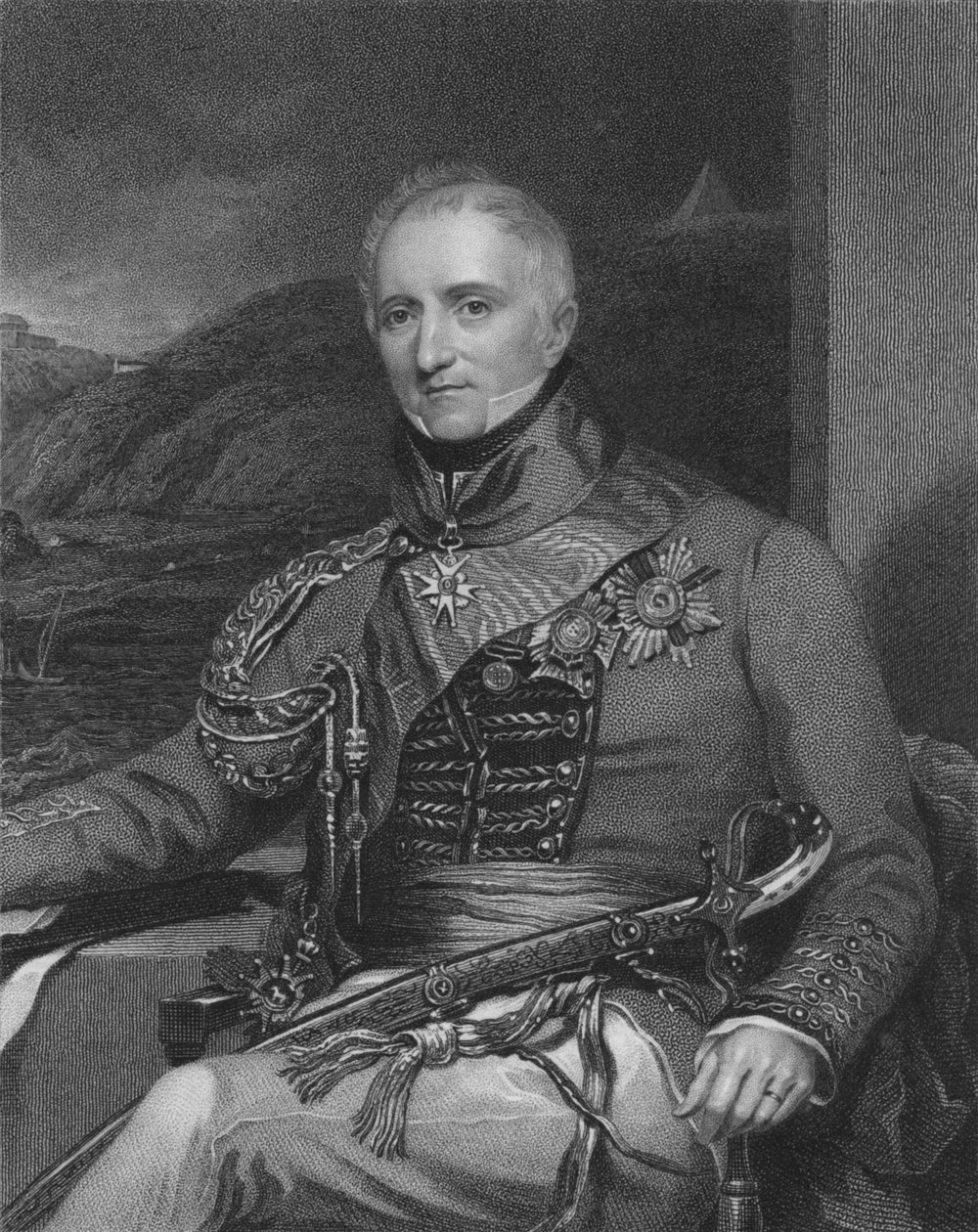 Generallöjtnant Sir Rufane Shawe Donkin, K.C.B. & G.C.H., 1841. Skapare: William Holl, William Holl I. av William Holl I