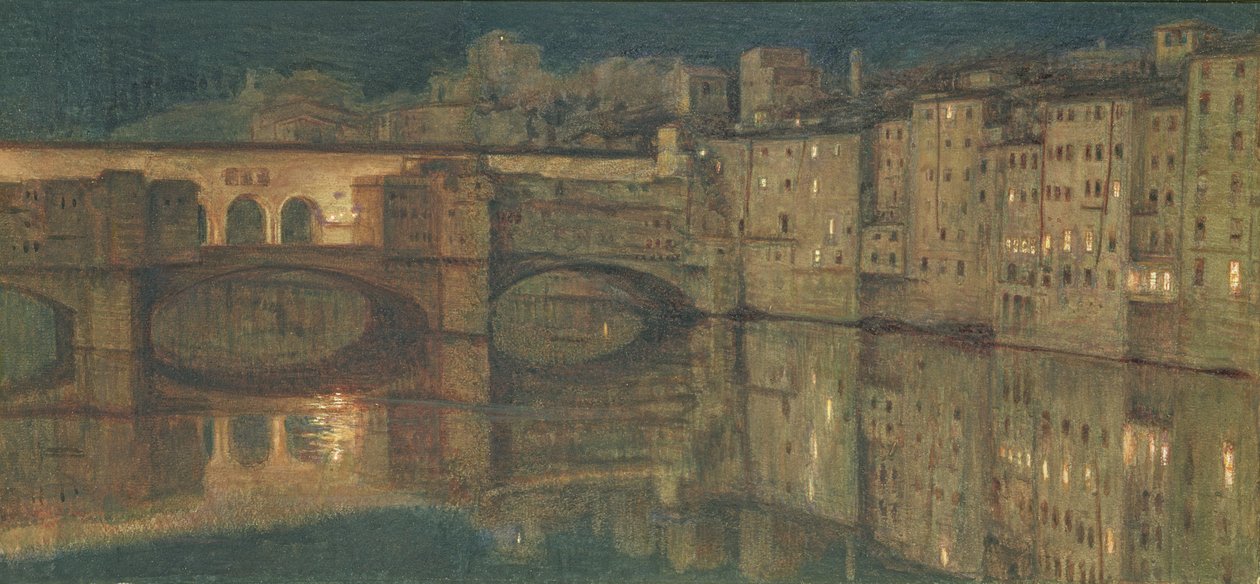 Ponte Vecchio, Florens av William Holman Hunt