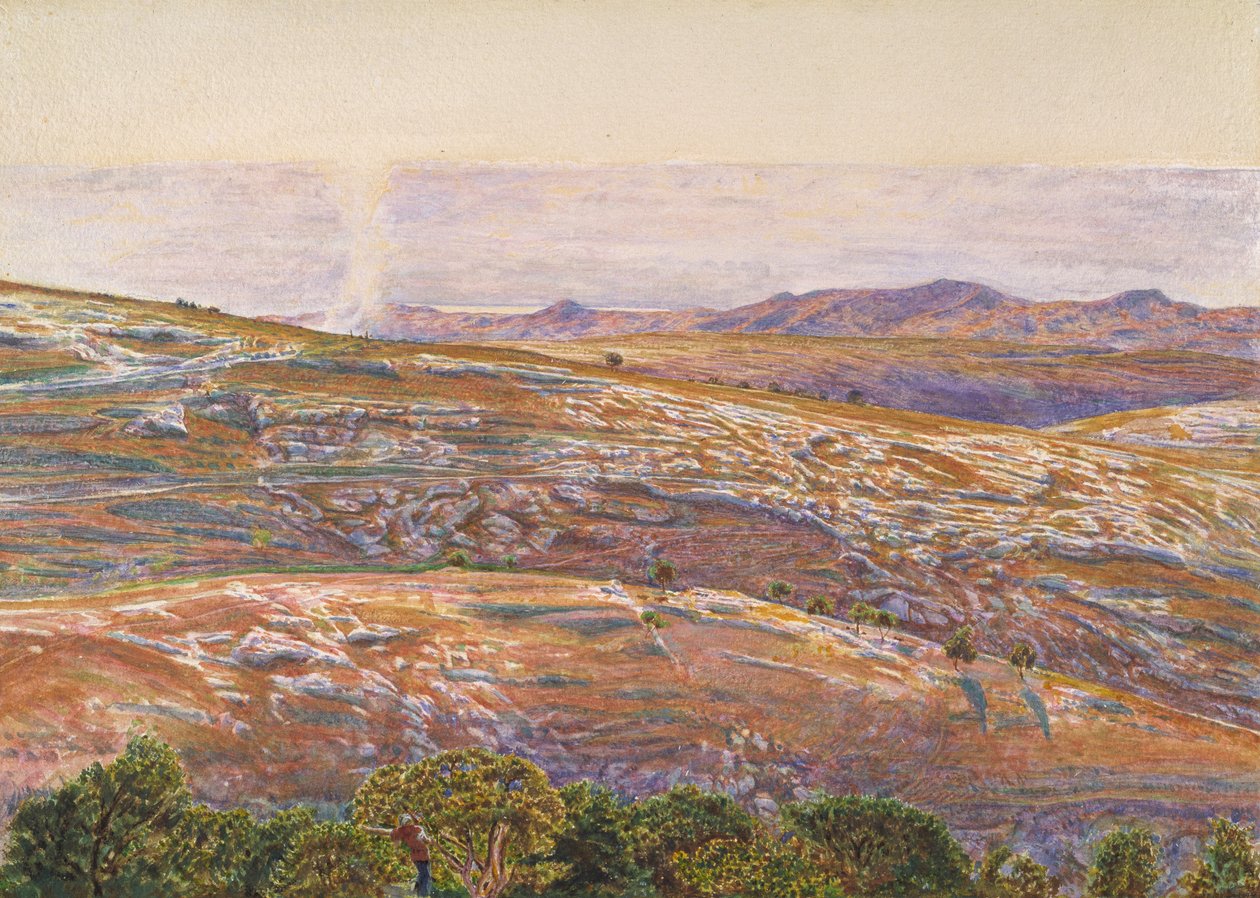 Döda havet från Siloam, 1861 av William Holman Hunt