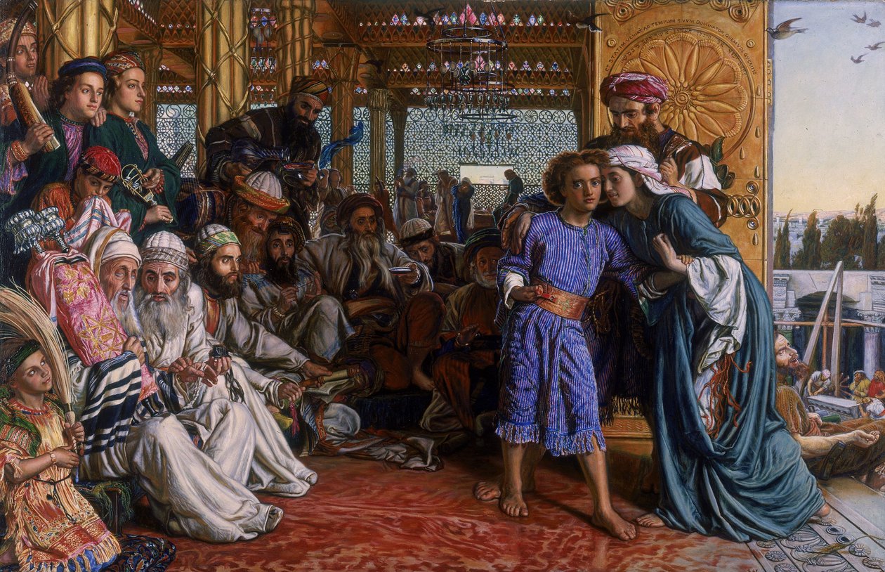 Att hitta Frälsaren i templet av William Holman Hunt